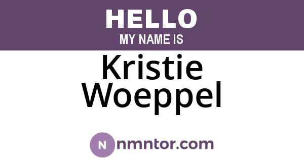 Kristie Woeppel