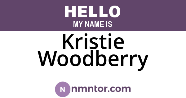 Kristie Woodberry