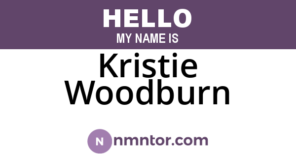 Kristie Woodburn