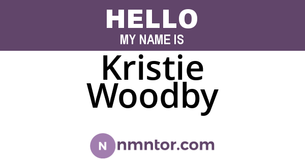 Kristie Woodby