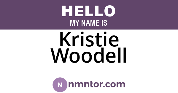 Kristie Woodell