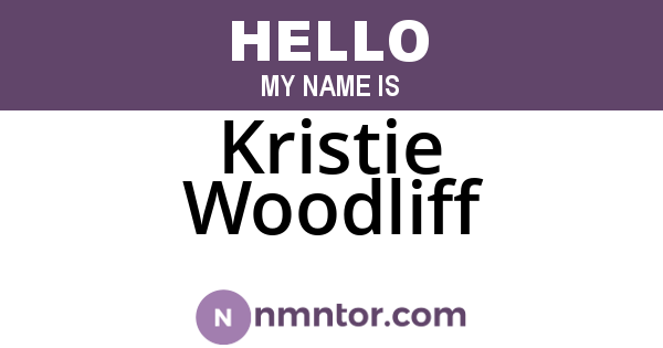 Kristie Woodliff