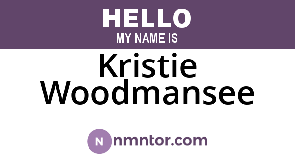 Kristie Woodmansee