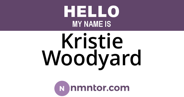 Kristie Woodyard