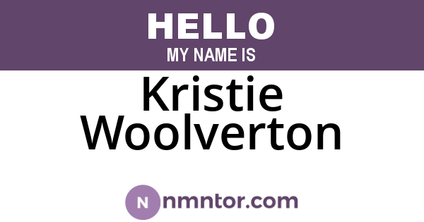 Kristie Woolverton