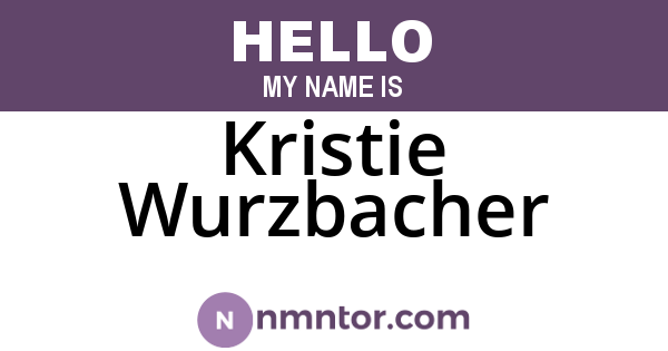 Kristie Wurzbacher