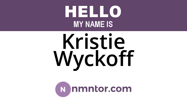 Kristie Wyckoff