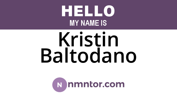 Kristin Baltodano