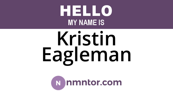 Kristin Eagleman