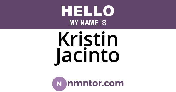 Kristin Jacinto