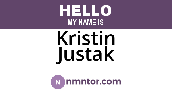 Kristin Justak