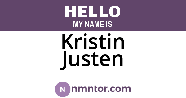 Kristin Justen