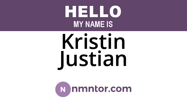 Kristin Justian