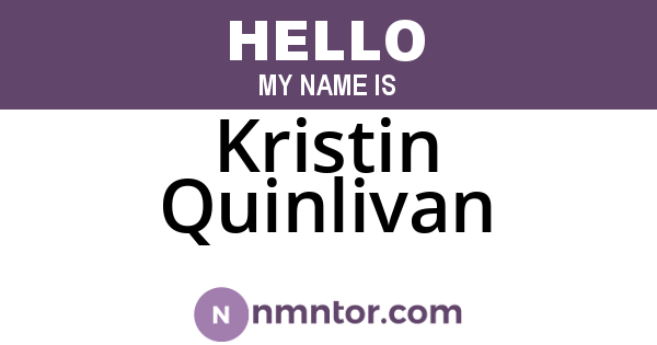 Kristin Quinlivan