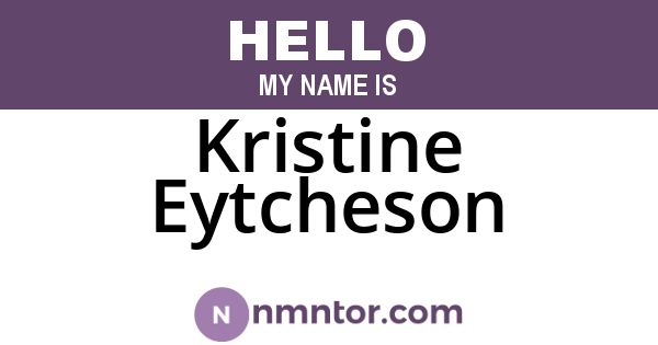 Kristine Eytcheson