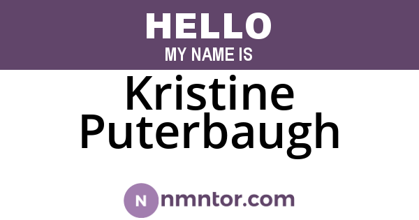 Kristine Puterbaugh
