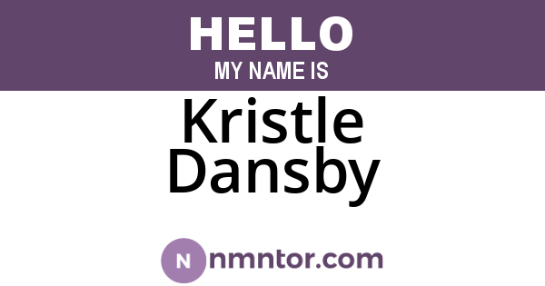 Kristle Dansby