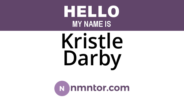 Kristle Darby