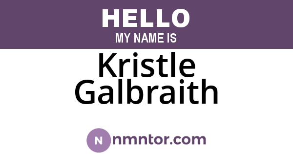 Kristle Galbraith