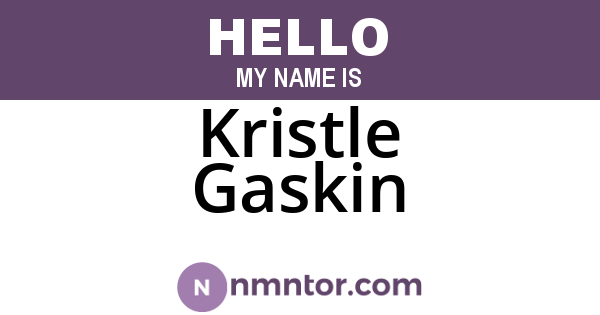 Kristle Gaskin