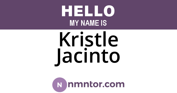 Kristle Jacinto
