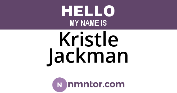 Kristle Jackman