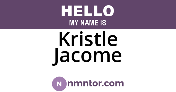 Kristle Jacome