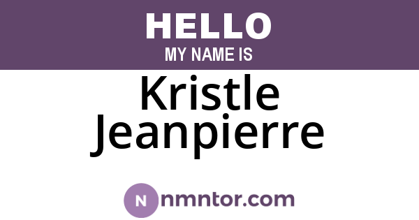Kristle Jeanpierre