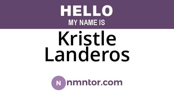 Kristle Landeros