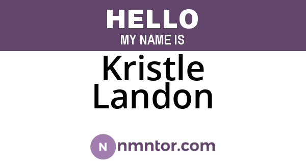 Kristle Landon