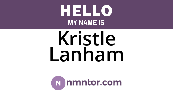 Kristle Lanham