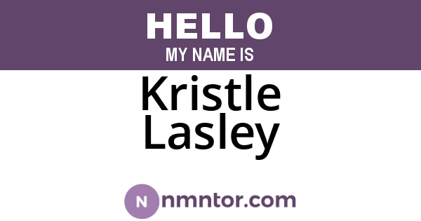 Kristle Lasley