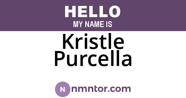 Kristle Purcella