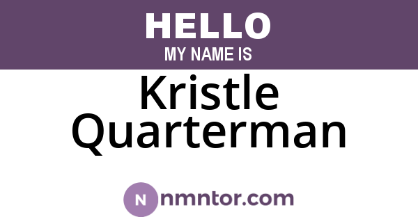 Kristle Quarterman