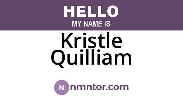 Kristle Quilliam