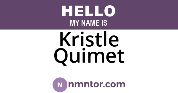 Kristle Quimet