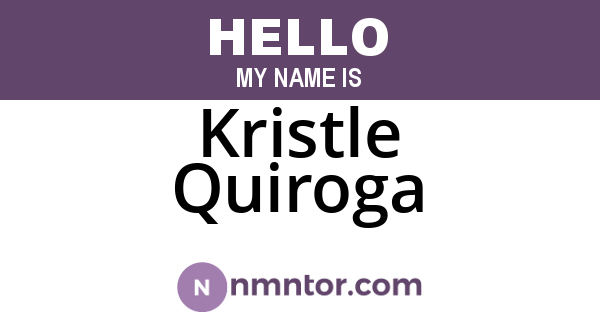 Kristle Quiroga