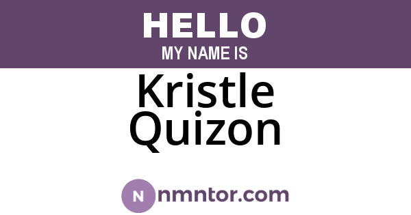 Kristle Quizon