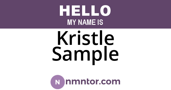 Kristle Sample