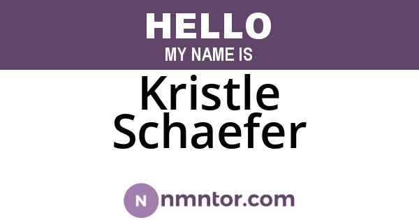 Kristle Schaefer