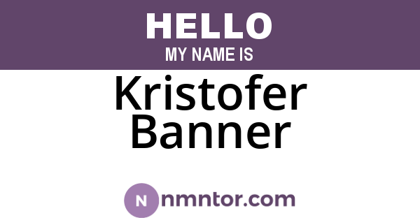 Kristofer Banner
