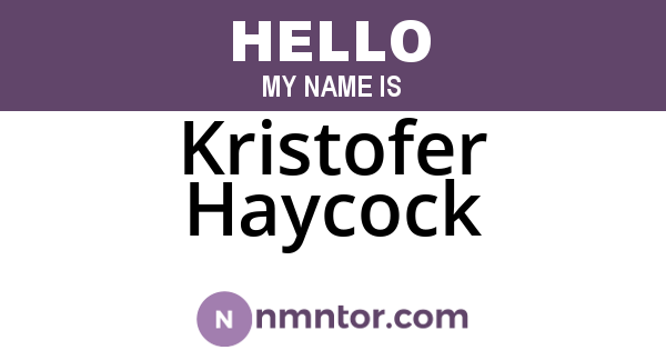 Kristofer Haycock