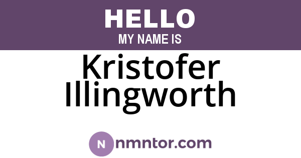 Kristofer Illingworth