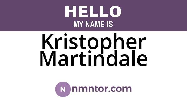 Kristopher Martindale