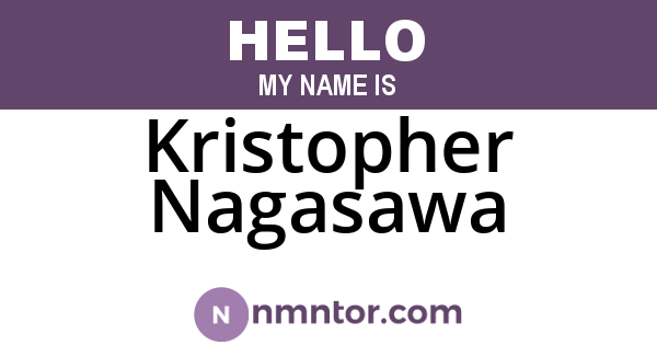 Kristopher Nagasawa