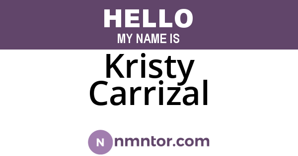 Kristy Carrizal