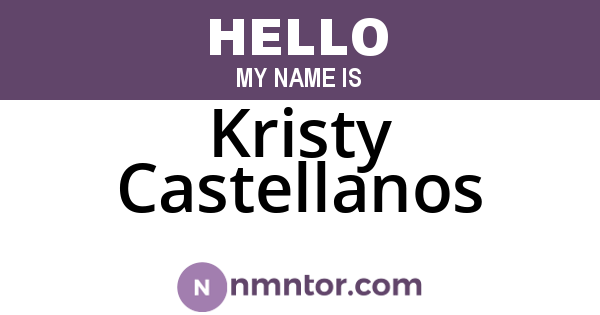 Kristy Castellanos