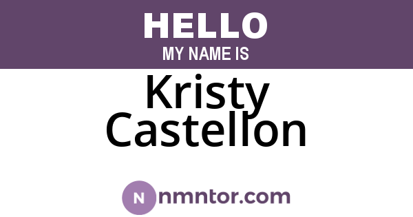 Kristy Castellon