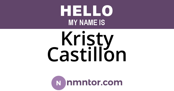 Kristy Castillon