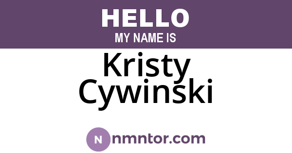Kristy Cywinski